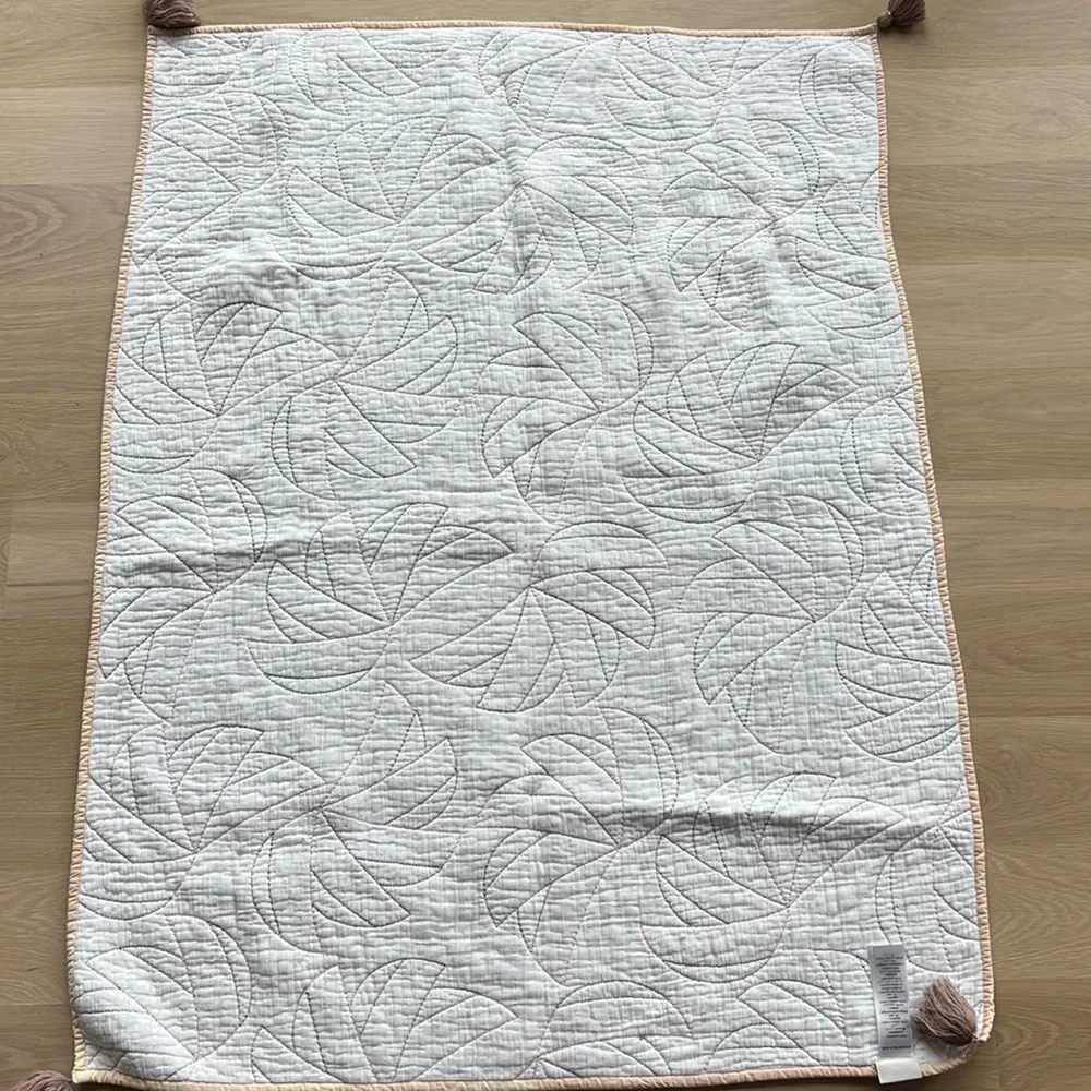 West Elm x Pottery Barn Deco Palm Crib Quilt
